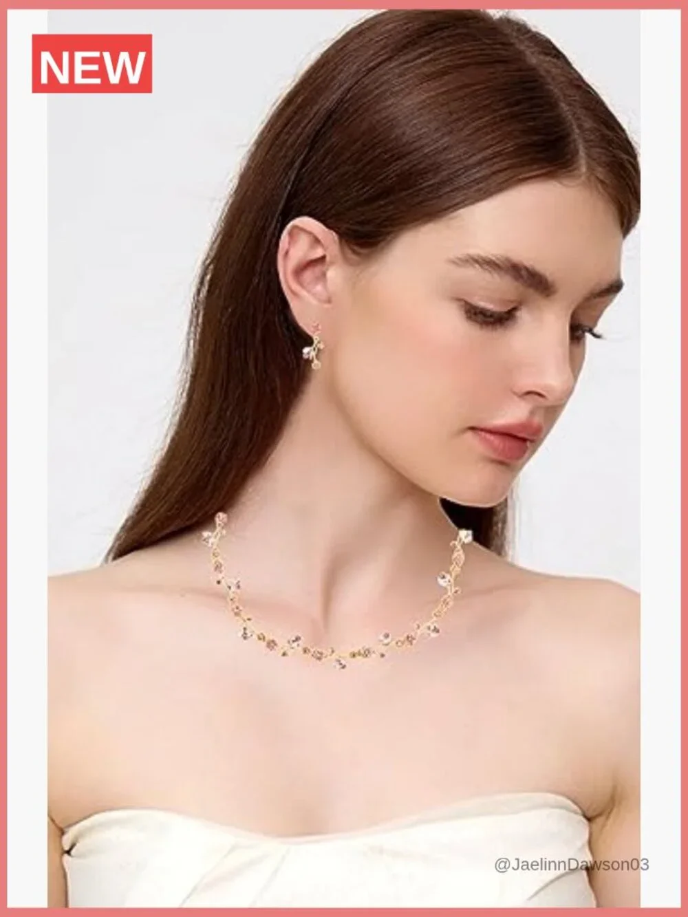 Crystal Flower Choker Necklace Earrings Bracelet Jewelry Set Wedding